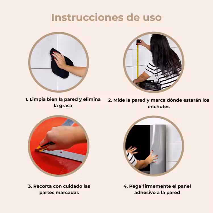 Revestimiento cocina - Negro - Color sólido — 8
