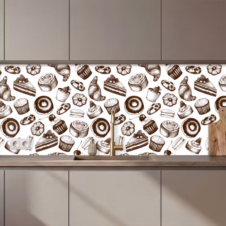 Revestimiento cocina - Pan - Pastelería - Vintage - Diseño — 1
