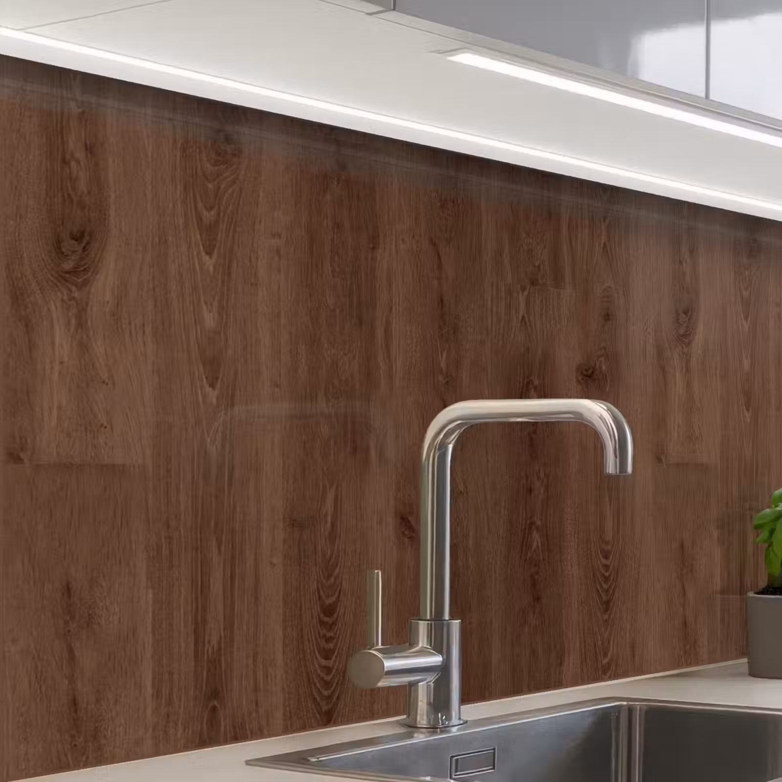 Revestimiento cocina - Marrón - Patrones - Madera — 1