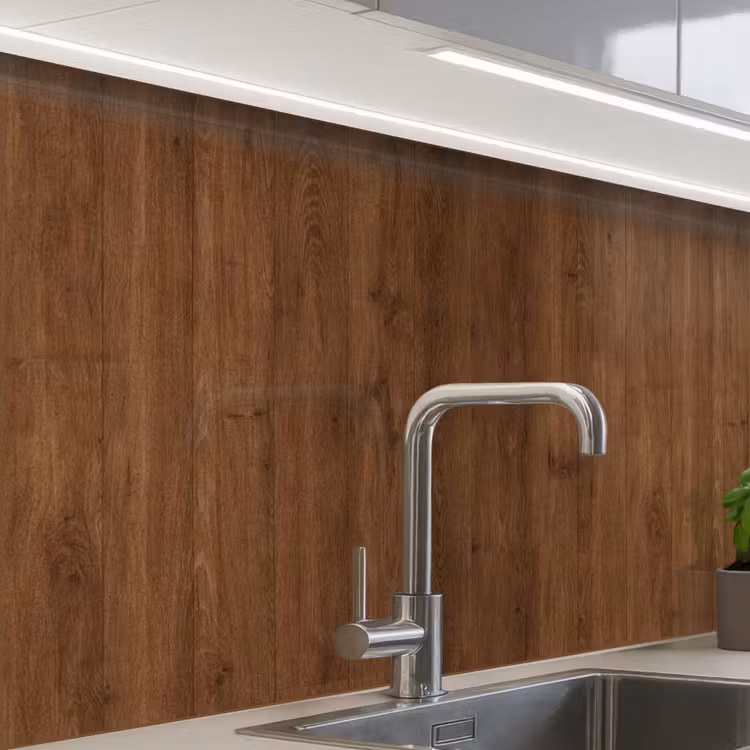 Revestimiento cocina - Madera dura - Patrones - Marrón — 1