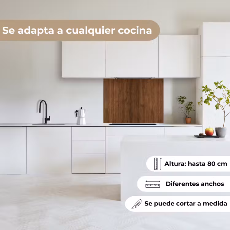 Revestimiento cocina - Madera dura - Patrones - Marrón — 6