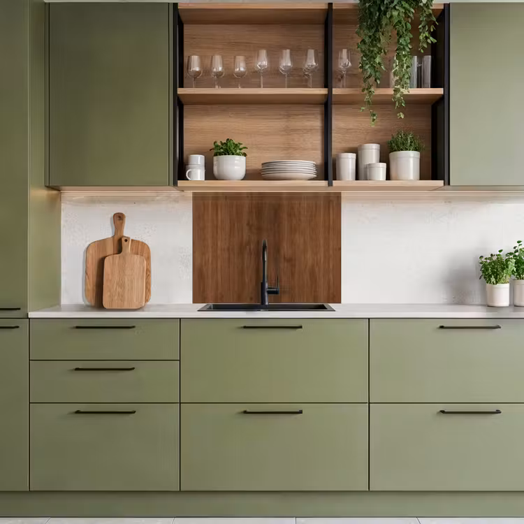 Revestimiento cocina - Madera dura - Patrones - Marrón — 7