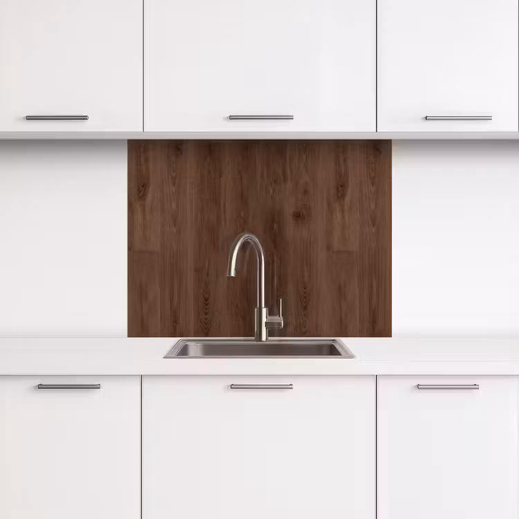 Revestimiento cocina - Marrón - Patrones - Madera — 3