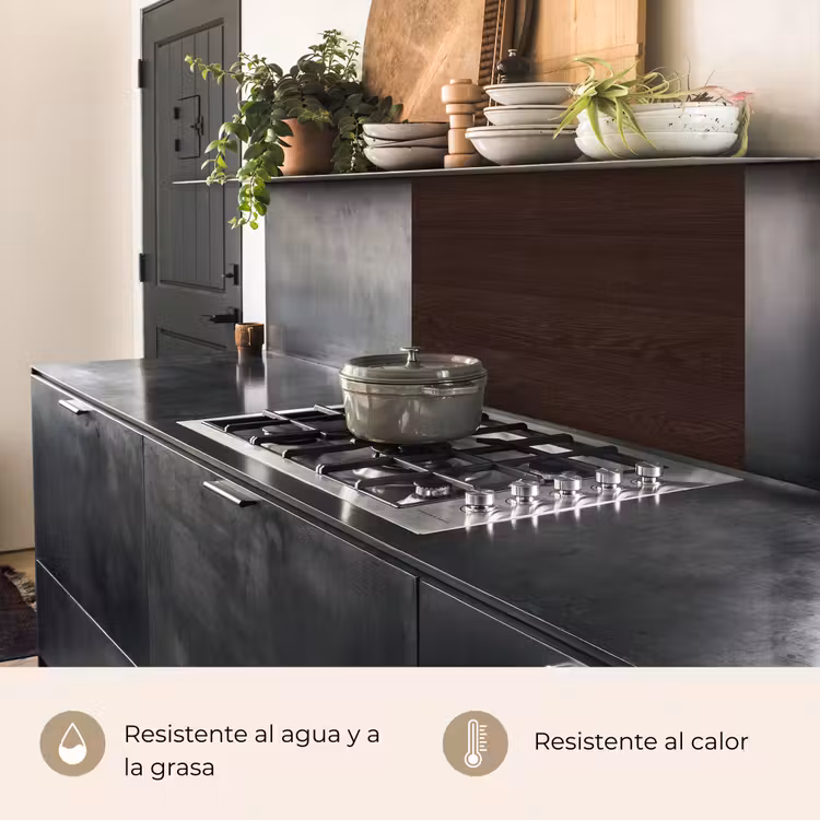 Revestimiento cocina - Patrón - Madera dura - Estantería — 4