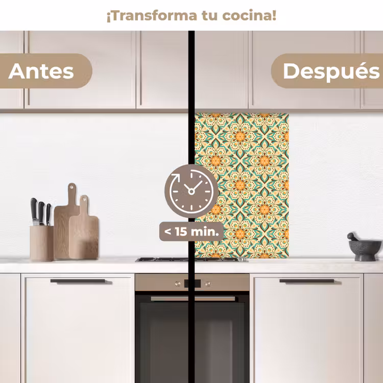 Revestimiento cocina - Boho - Patrones - Mandala - Flores — 2