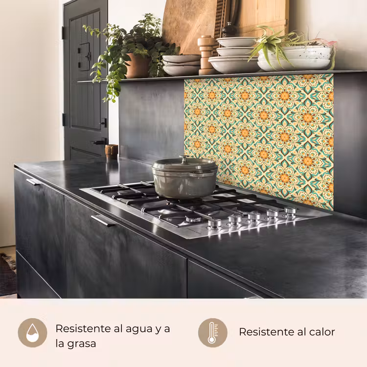 Revestimiento cocina - Boho - Patrones - Mandala - Flores — 4