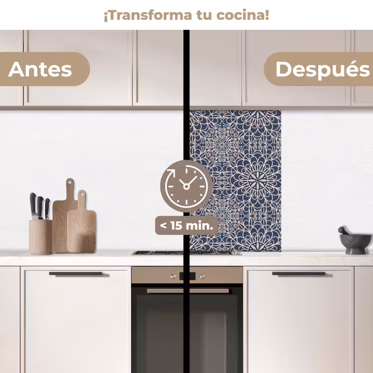 Revestimiento cocina - Mandala - Azul - Patrones — 2