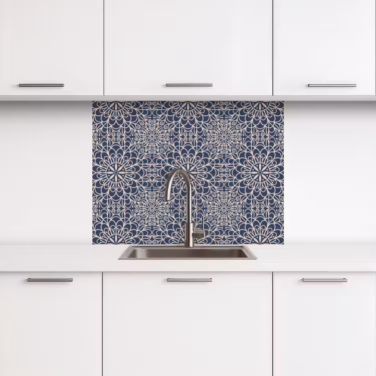 Revestimiento cocina - Mandala - Azul - Patrones — 3