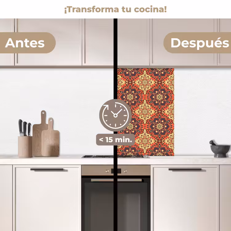 Revestimiento cocina - Mandala - Flores - Boho - Patrones — 2