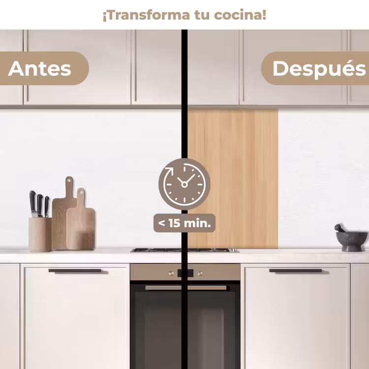 Revestimiento cocina - Natural - Madera - Estantería - Patrones — 2