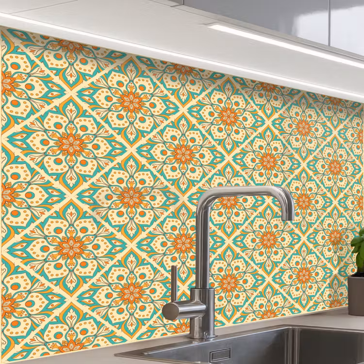 Revestimiento cocina - Vintage - Bohemia - Patrones - Mandala — 1