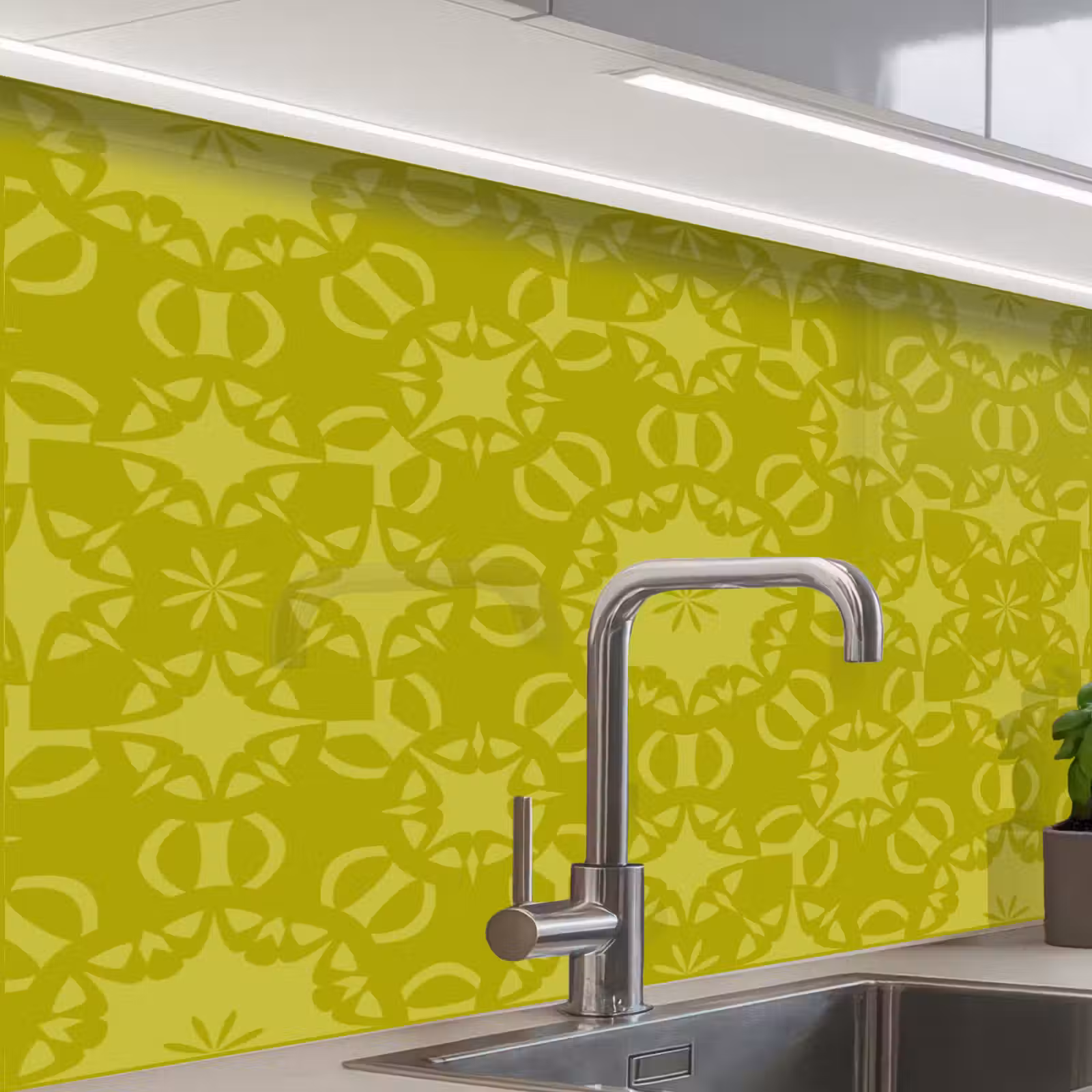 Revestimiento cocina - Brújula - Verde - Patrones — 1