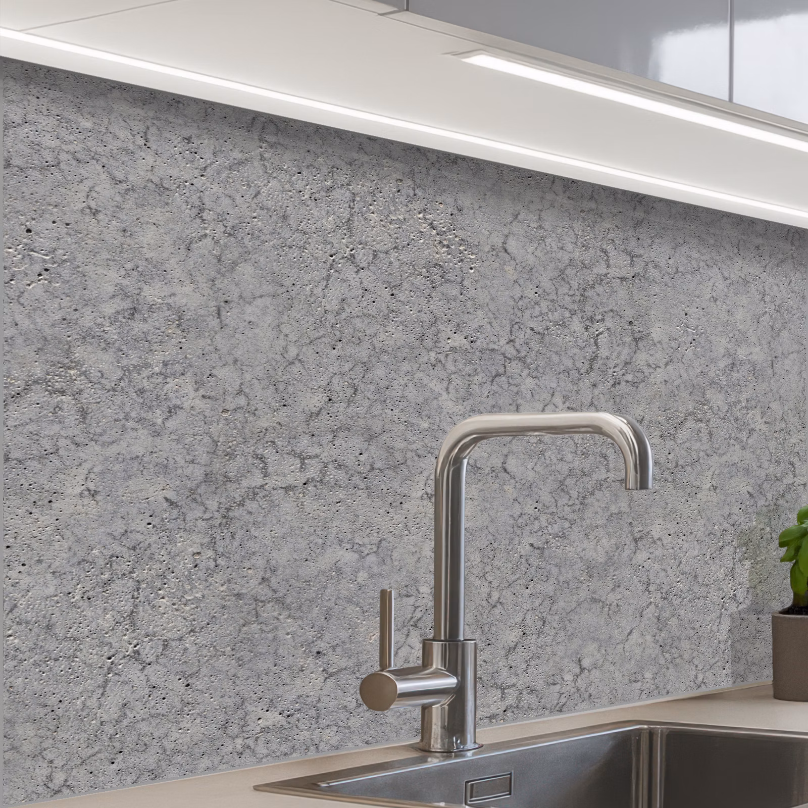Revestimiento cocina - Hormigón - Muro - Patrones - Industrial — 1