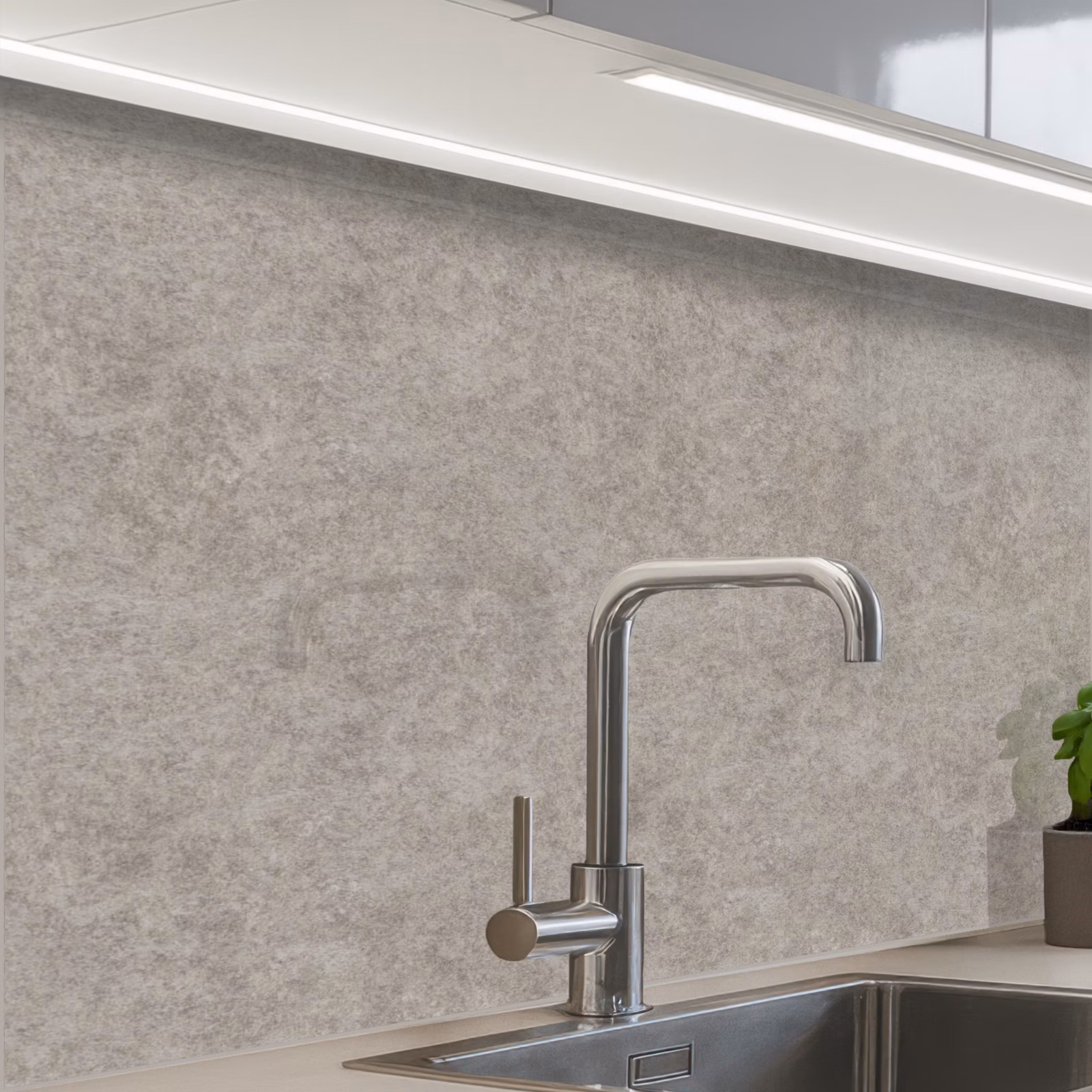 Revestimiento cocina - Patrón - Hormigón - Gris — 1