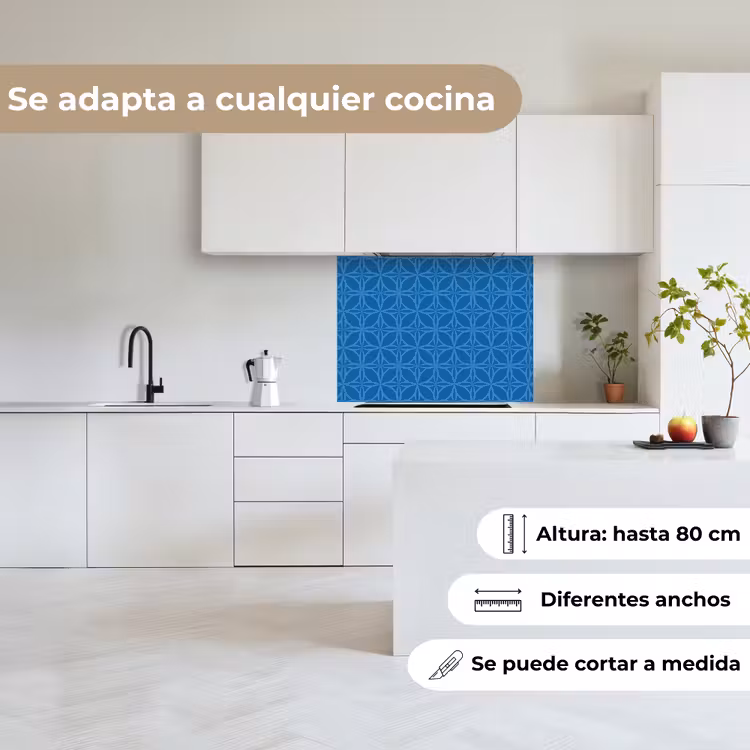 Revestimiento cocina - Brújula - Azul - Patrones — 6