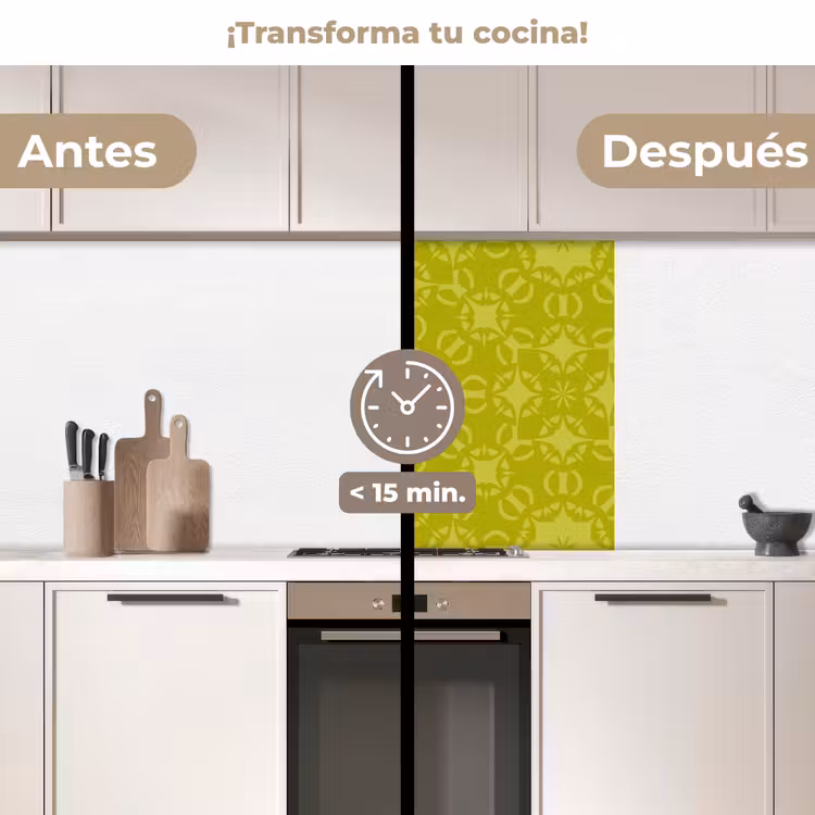 Revestimiento cocina - Brújula - Verde - Patrones — 2