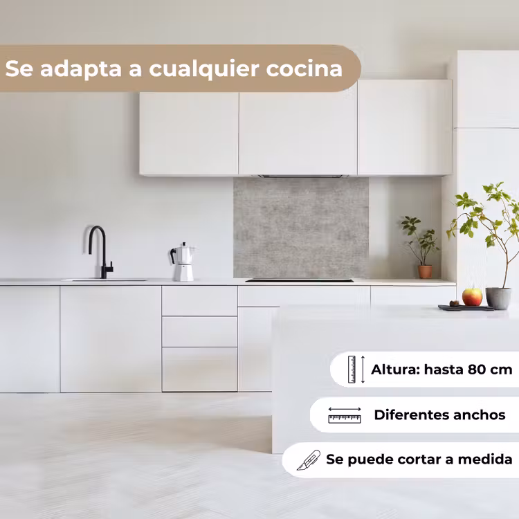 Revestimiento cocina - Hormigón - Antiguo - Gris - Patrones — 6