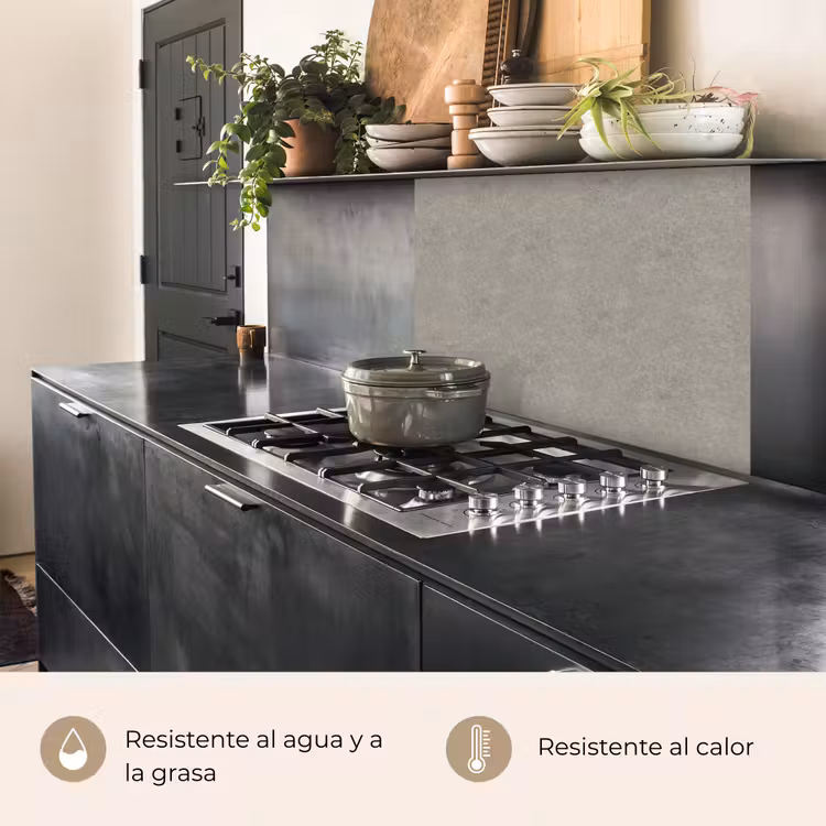 Revestimiento cocina - Hormigón - Gris - Patrones - Industrial — 4