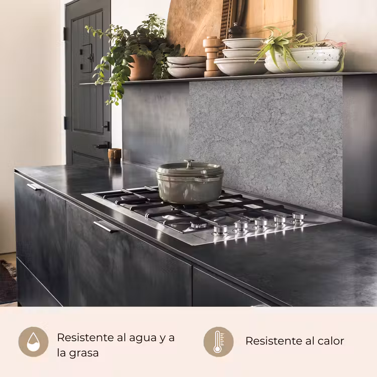 Revestimiento cocina - Hormigón - Muro - Patrones - Industrial — 4