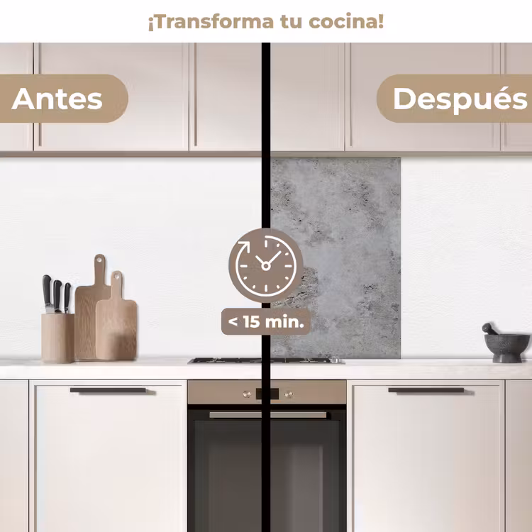 Revestimiento cocina - Patrón - Gris - Antiguo - Hormigón — 2