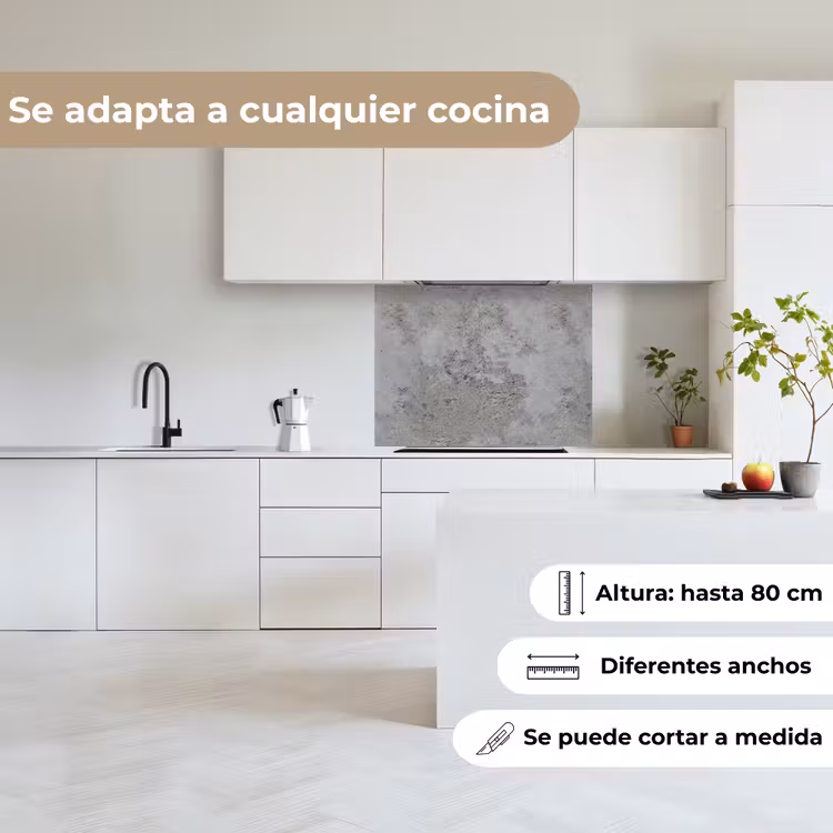Revestimiento cocina - Patrón - Gris - Antiguo - Hormigón — 6