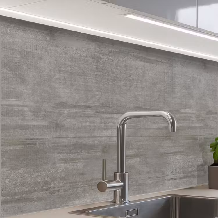Revestimiento cocina - Patrón - Hormigón - Gris — 1