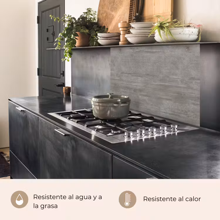 Revestimiento cocina - Patrón - Hormigón - Gris — 4