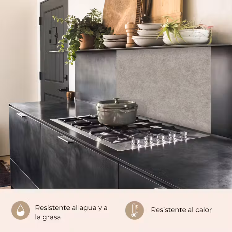Revestimiento cocina - Patrón - Hormigón - Gris — 4