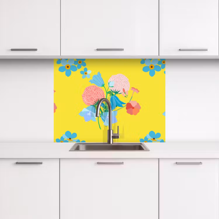 Revestimiento cocina - Flores - Ramo - Primavera - Patrones — 3
