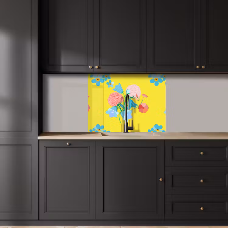 Revestimiento cocina - Flores - Ramo - Primavera - Patrones — 5