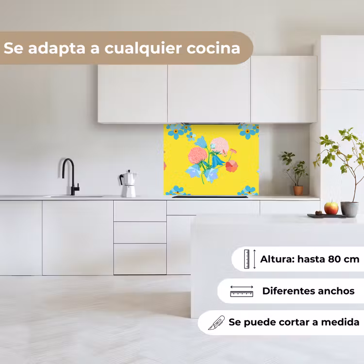 Revestimiento cocina - Flores - Ramo - Primavera - Patrones — 6