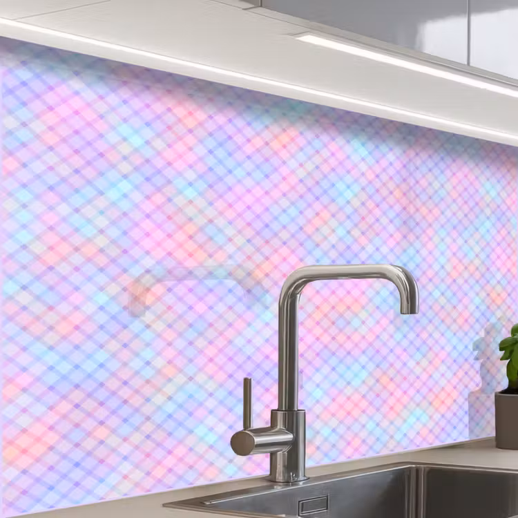 Revestimiento cocina - Diseño - Geometría - Rosa — 1