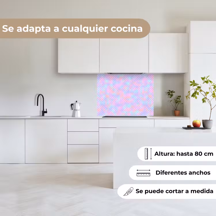 Revestimiento cocina - Diseño - Geometría - Rosa — 6