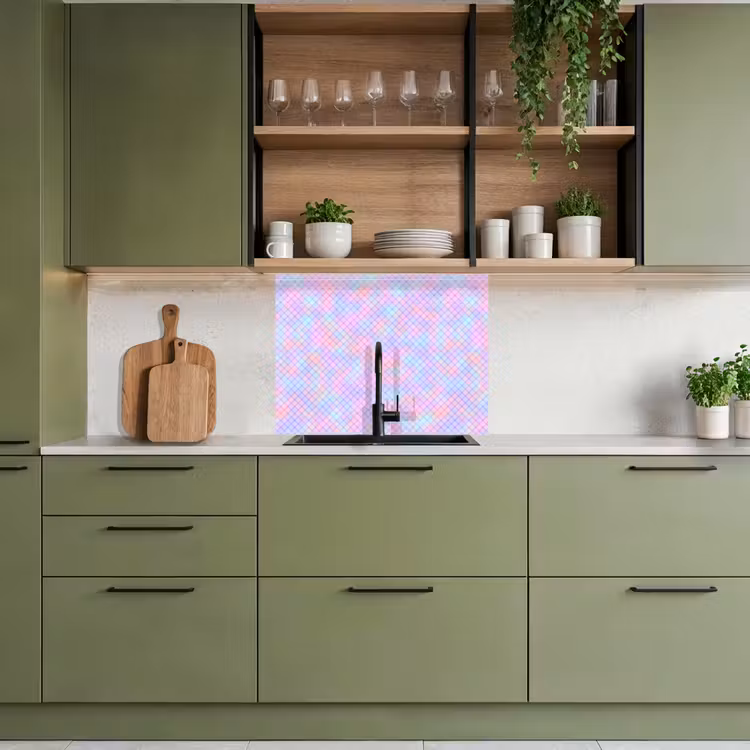 Revestimiento cocina - Diseño - Geometría - Rosa — 7