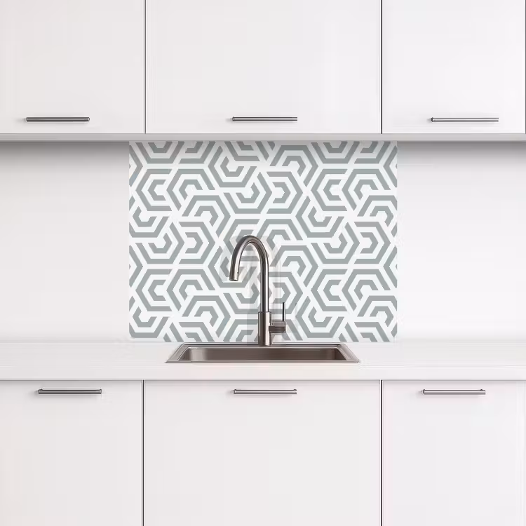Revestimiento cocina - Diseño - Línea - Patrón - Verde — 3