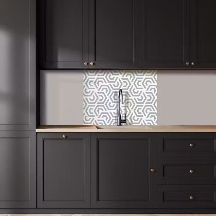 Revestimiento cocina - Diseño - Línea - Patrón - Verde — 5