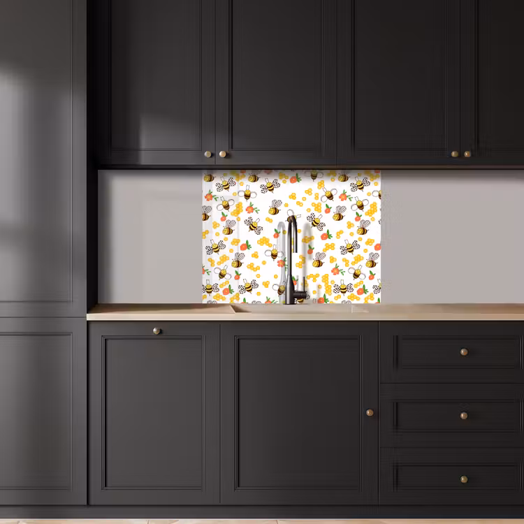 Revestimiento cocina - Miel - Abeja - Flores - Primavera — 5