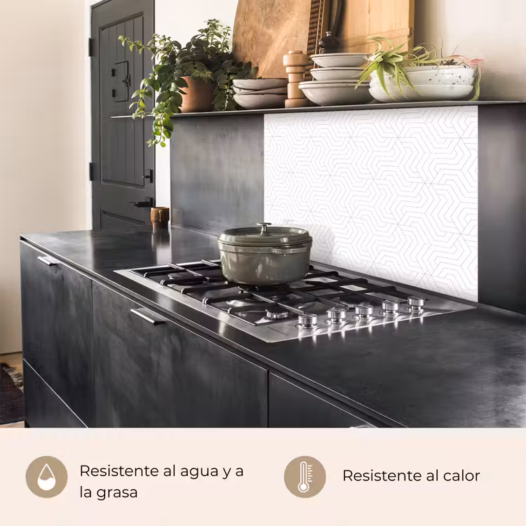 Revestimiento cocina - Patrón - Línea - Diseño - Color — 4