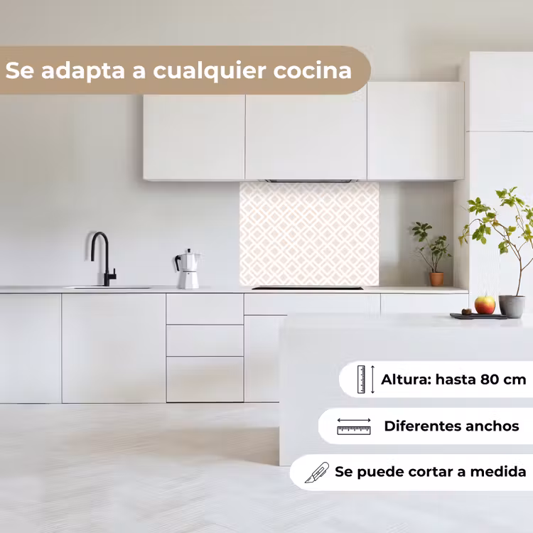 Revestimiento cocina - Patrones - Abstracto - Beige - Geometría — 6