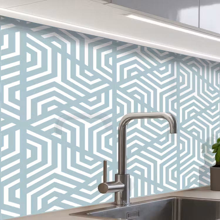 Revestimiento cocina - Diseño - Geometría - Patrón - Triángulo — 1