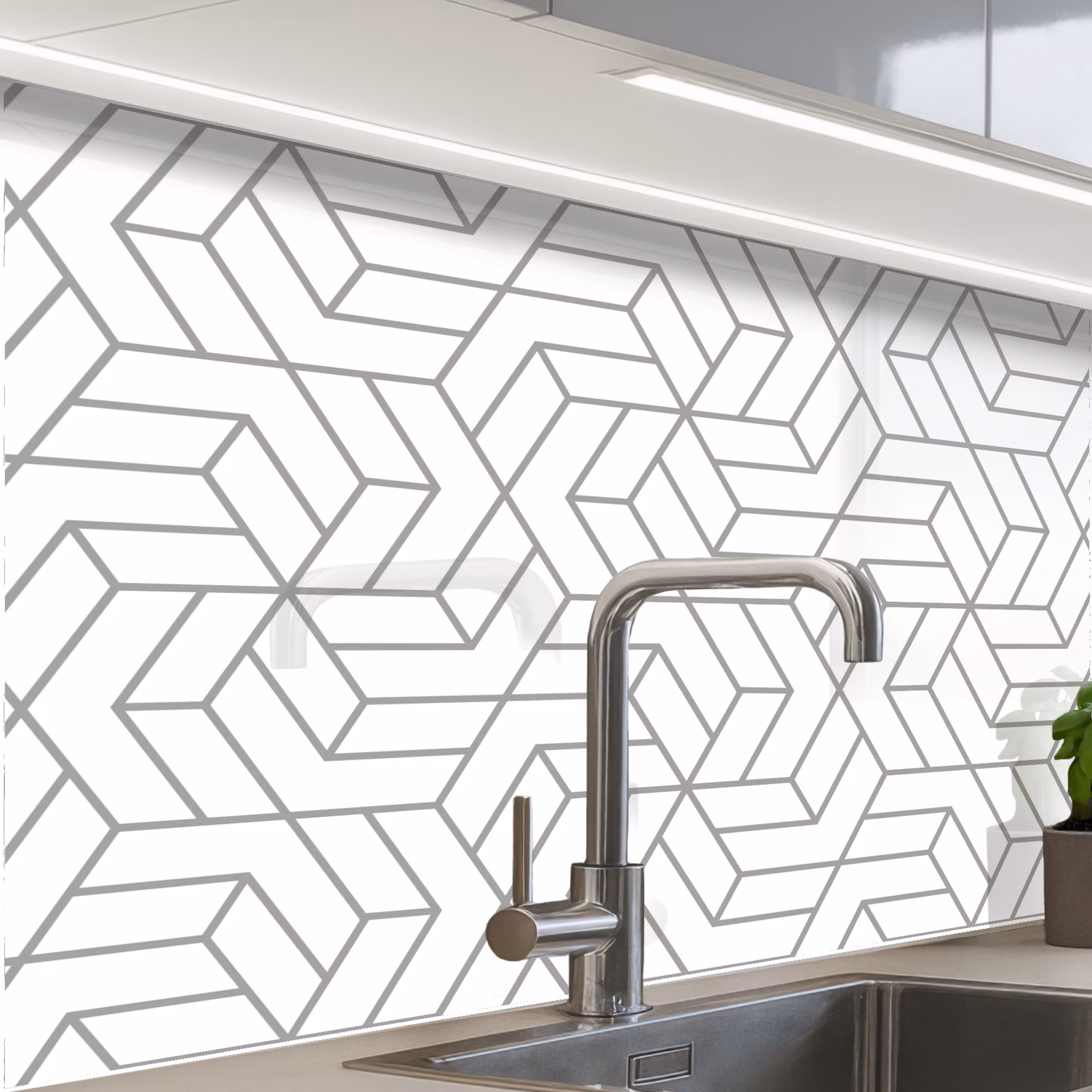 Revestimiento cocina - Diseño - Geometría - Patrón — 1