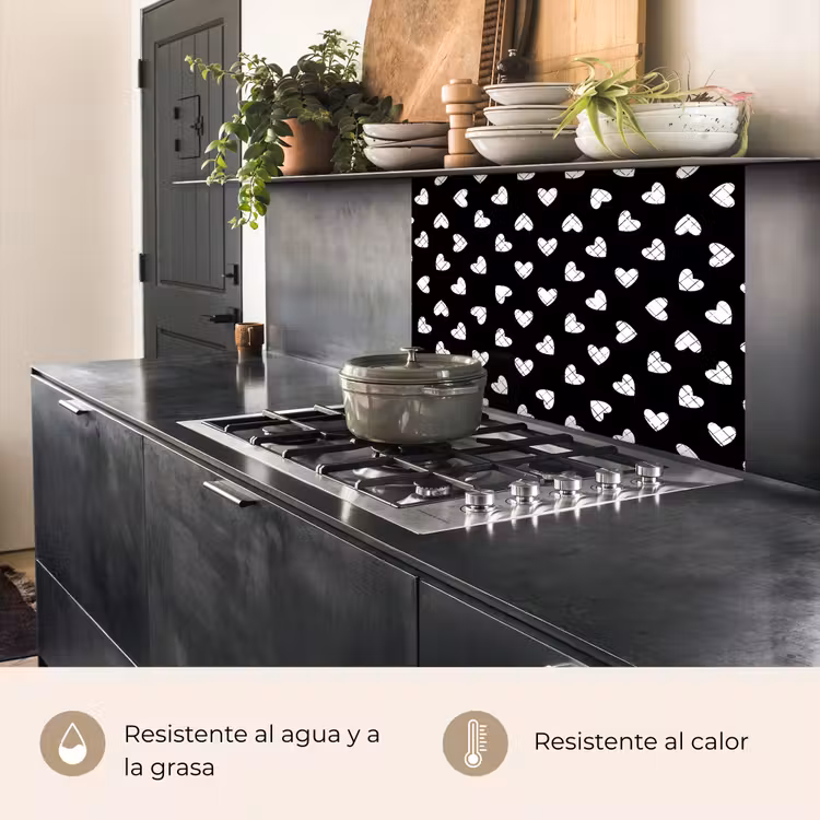 Revestimiento cocina - Corazón - Diseño - Geometría - Patrón — 4