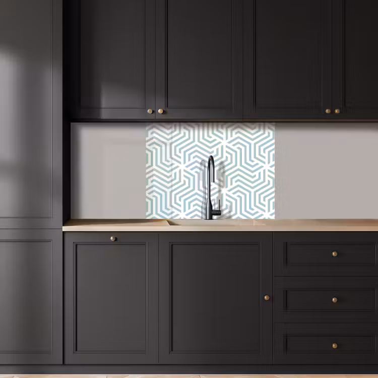 Revestimiento cocina - Patrón - Línea - Diseño - Verde — 5