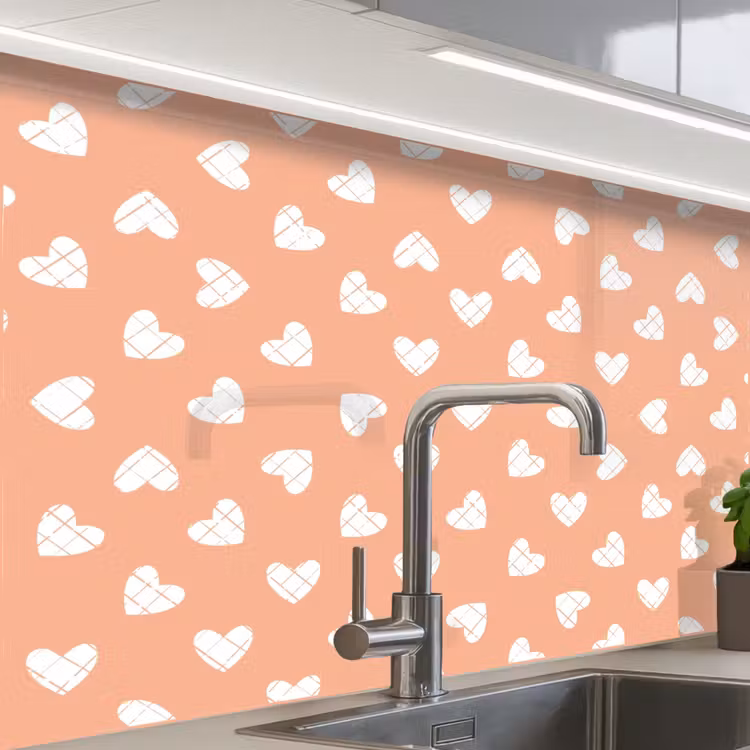 Revestimiento cocina - Patrones - Abstracto - Corazón - Geometría — 1
