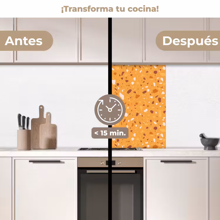 Revestimiento cocina - Terrazo - Motivo - Amarillo ocre — 2