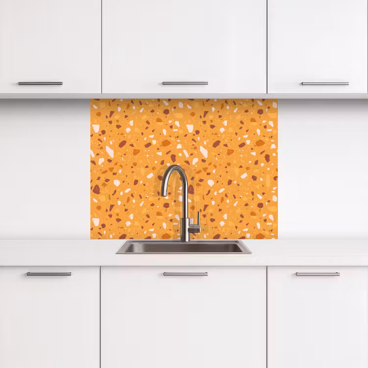 Revestimiento cocina - Terrazo - Motivo - Amarillo ocre — 3