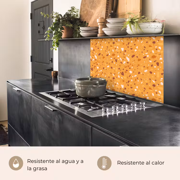 Revestimiento cocina - Terrazo - Motivo - Amarillo ocre — 4