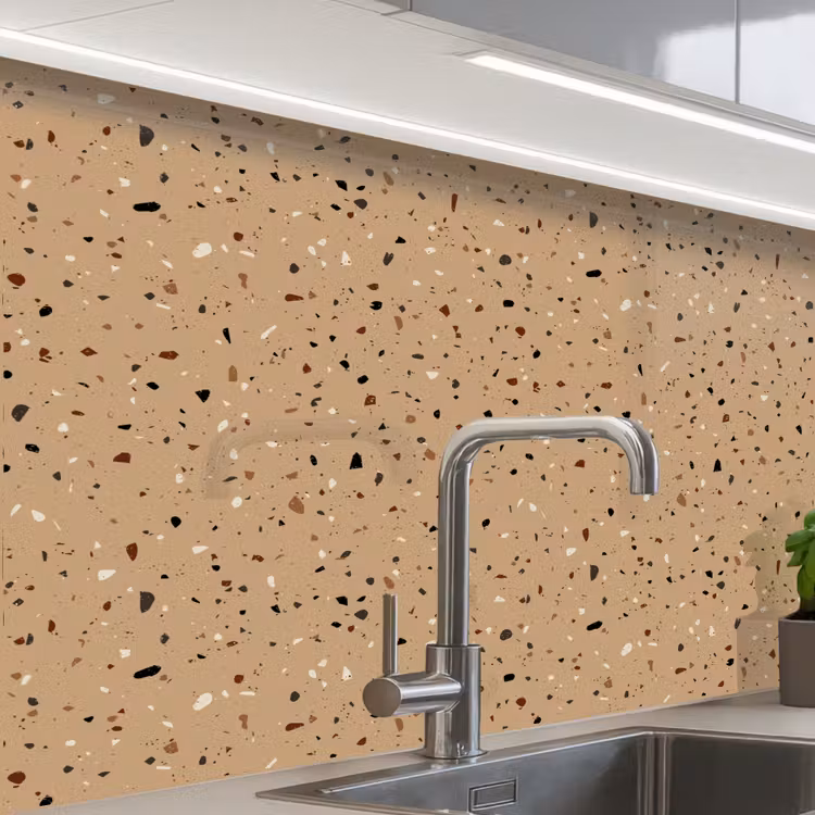 Revestimiento cocina - Terrazo - Motivo - Beige — 1