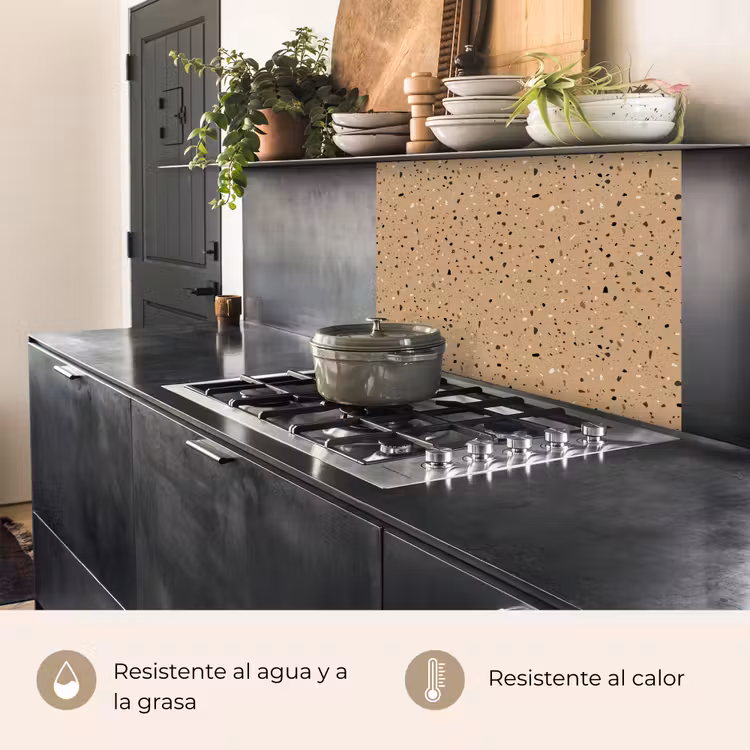 Revestimiento cocina - Terrazo - Motivo - Beige — 4