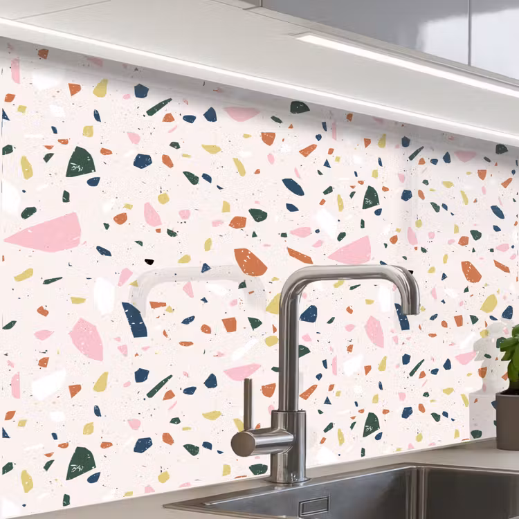 Revestimiento cocina - Terrazo - Motivo - Colorido — 1